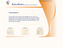 Tablet Screenshot of kulturkontor.de